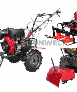 Motorhacke Weima WM1100BE-6 DIFF SET mit Bodenfräse und Kreiselmäher (ohne Getriebe- und Motoröl)
